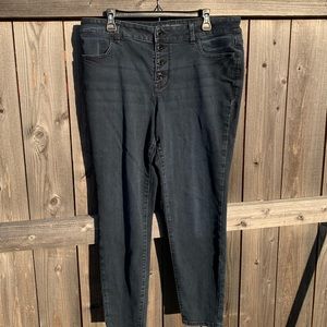 Maurices button fly high rise jeggings | XL